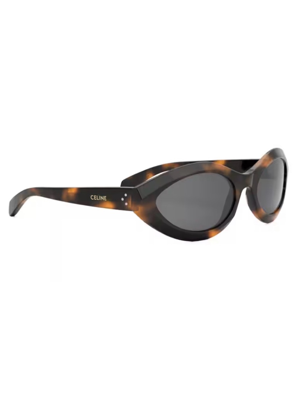 New Authentic Celine Womens Dark Havana Cat Eye Acetate Sunglasses